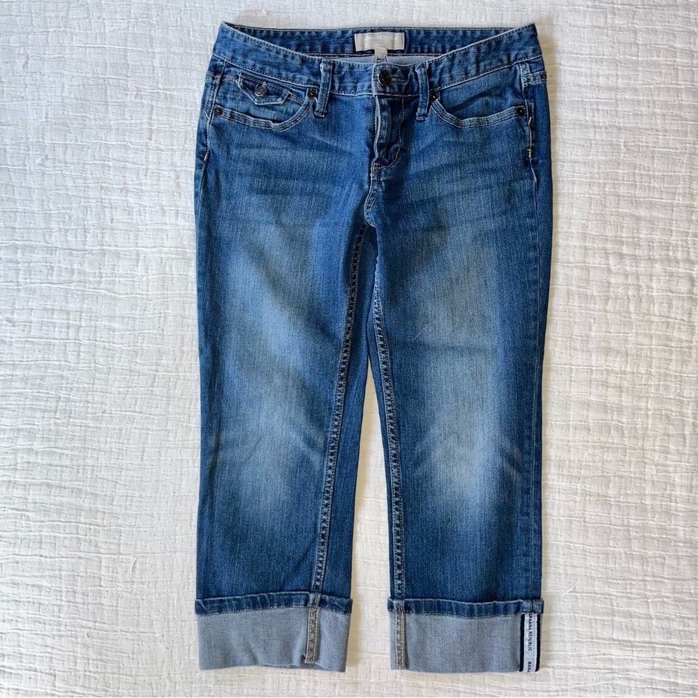 Banana Republic Vintage Cuffed Capri Jeans size 26/2